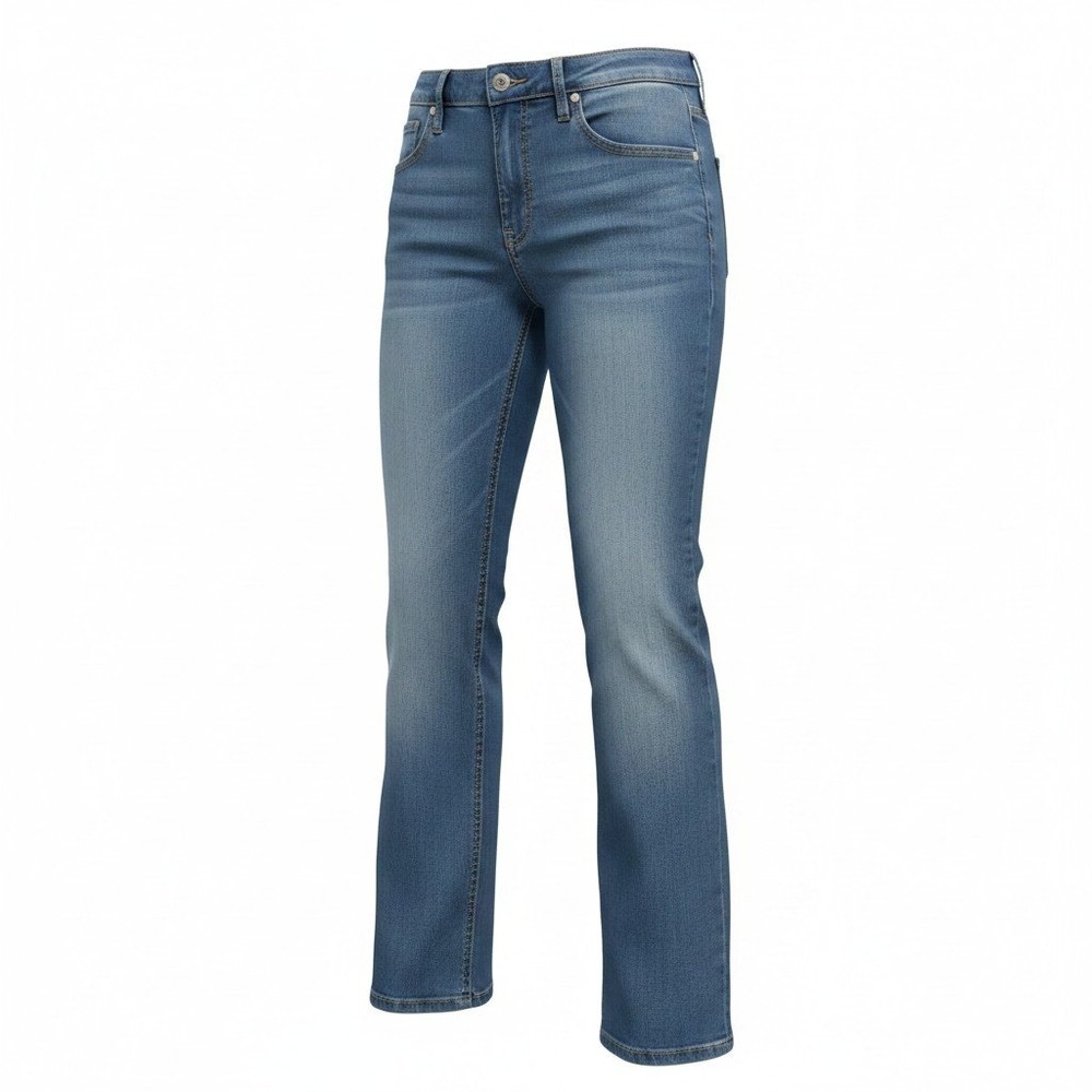 Revolt Flare Jeans Womens 9 Blue Excellent Embroidered Back Pocket Mid Rise